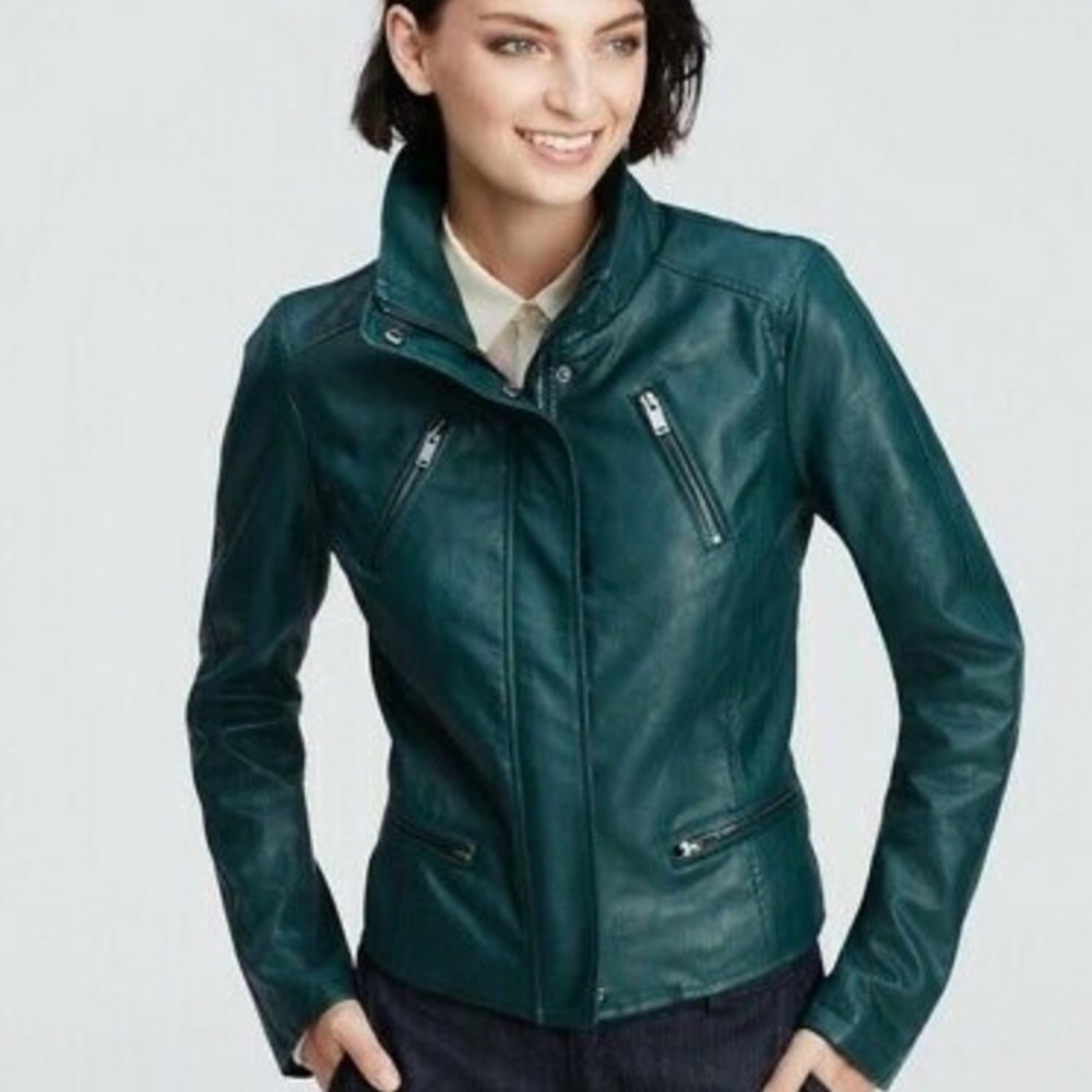 Ann Taylor Green Moro Jacket